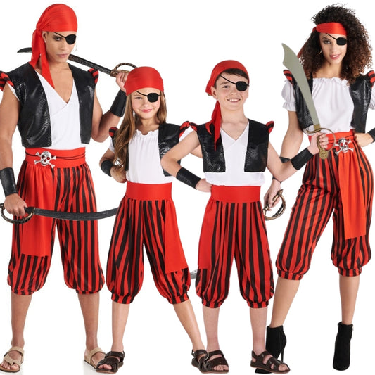 Einäugige Piraten-Gruppenkostüme