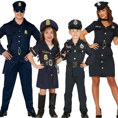 Offizielle Polizei-Gruppenkostüme