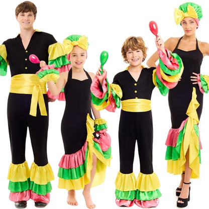 Bunte Rumbero-Gruppenkostüme