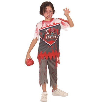 Zombie-Cheerleader und Rugbyspieler Gruppenkostüme