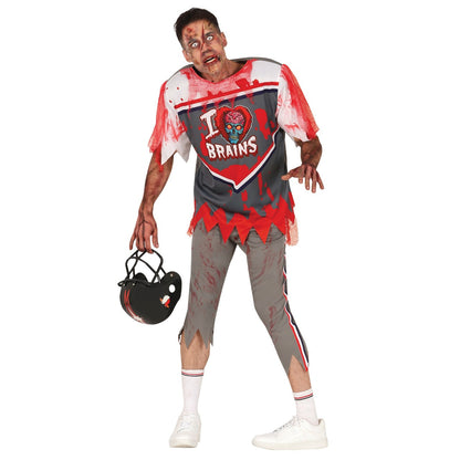 Zombie-Cheerleader und Rugbyspieler Gruppenkostüme