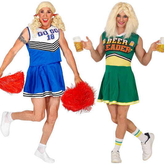 Lustige Cheerleader-Paarkostüme