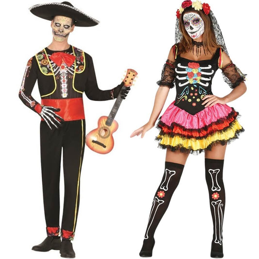 Mexikanischer Catrina Paarkostüme