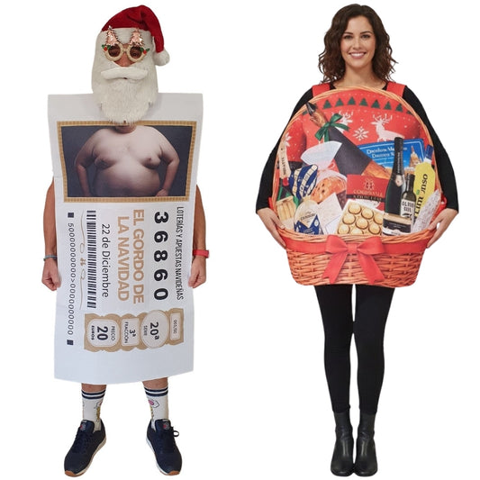 Weihnachtskorb & Weihnachtslos Paarkostüme