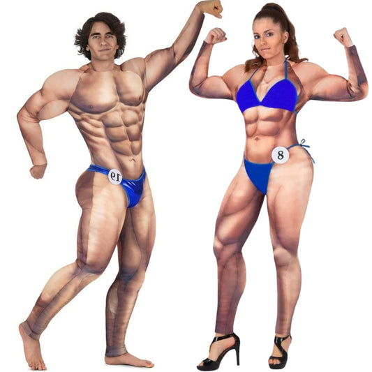 Bodybuilder Pärchenkostüme