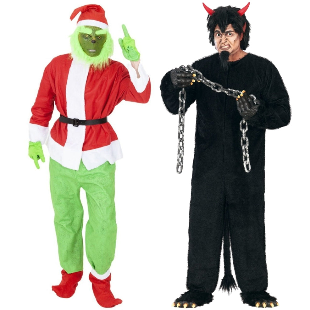 Grinch und Krampus Paarkostüme