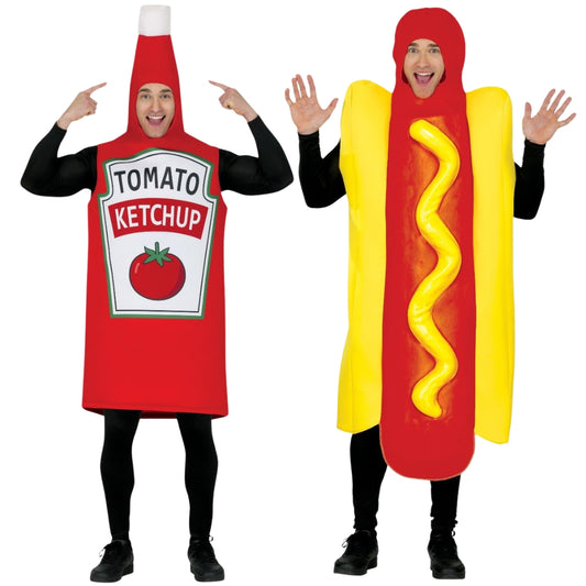 Hotdog-und-Ketchup-Paarkostüme