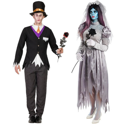 Corpse Bride und Bräutigam Paarkostüme