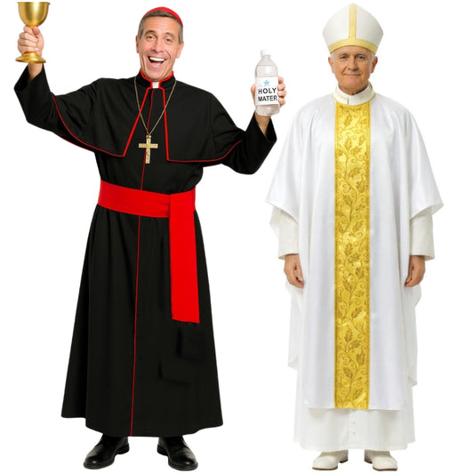 Papst-und-Kardinal-Paarkostüme