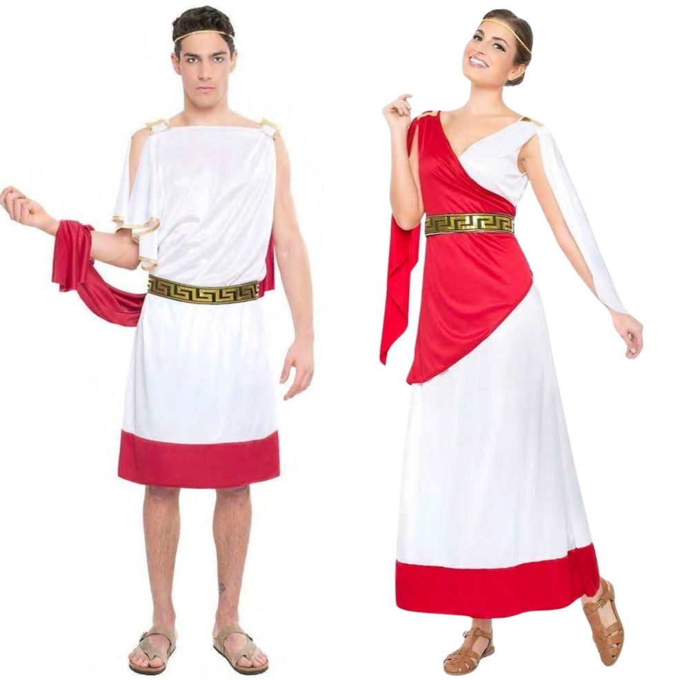Elegante-Römer-Paarkostüme