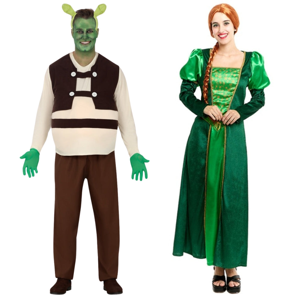 Shrek und Prinzessin Fiona Paarkostüme