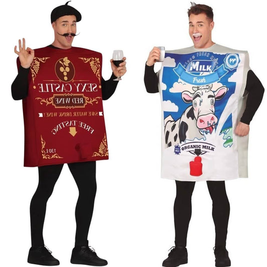 Wein & Milch Pärchenkostüme