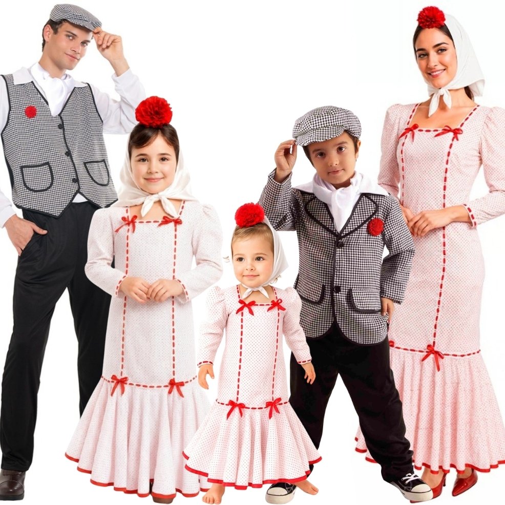 Spanische Vokloretänzer Gruppenkostüme