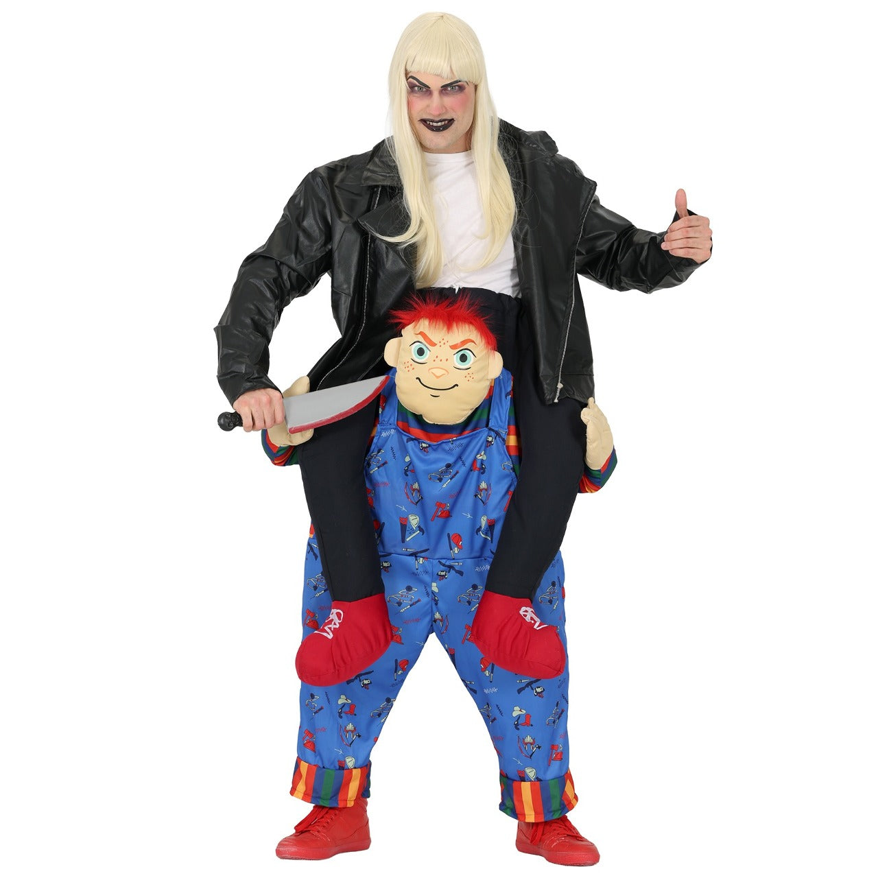 Chucky Huckepack-Kostüm für Erwachsene