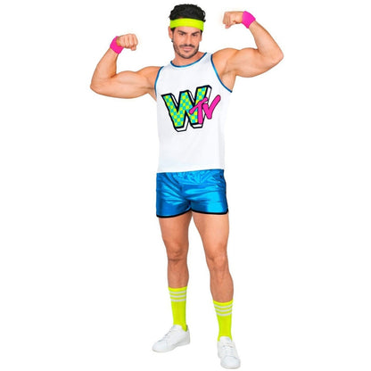 Aerobic-Kostüm der 80er-Jahre für Herren