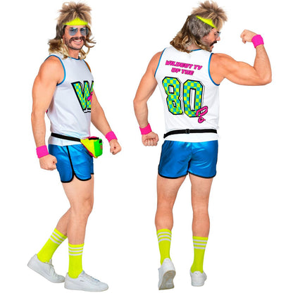 Aerobic-Kostüm der 80er-Jahre für Herren