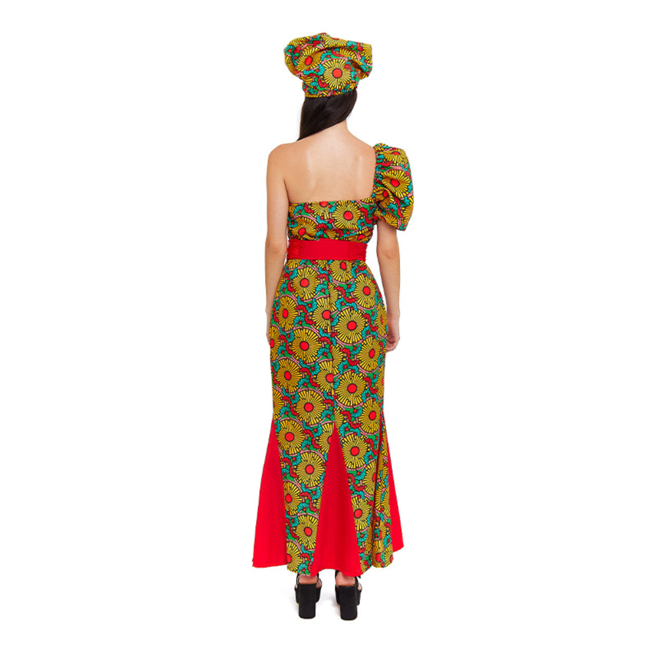 Afrikanisches Turban-Kostüm für Damen