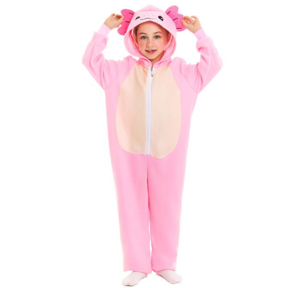 Axolotl Rosa Kostüm für Kinder