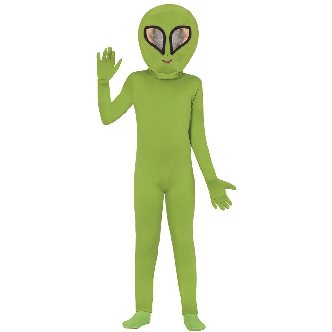 Grüner Alien-Kostüm für Kinder