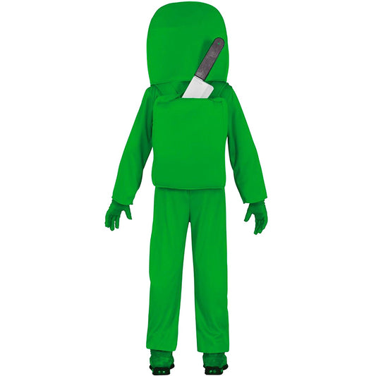 Among Us Space Kostüm Grün für Kinder