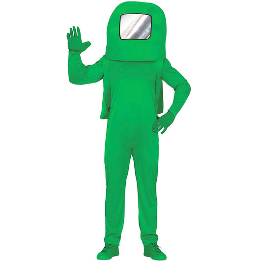 Among Us Space Grün Kostüm für Erwachsene