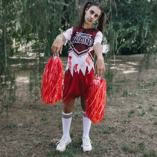 Zombie Captain Cheerleader Kostüm für Mädchen