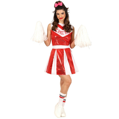 Cheerleader-Kostüm mit Pailletten für Damen