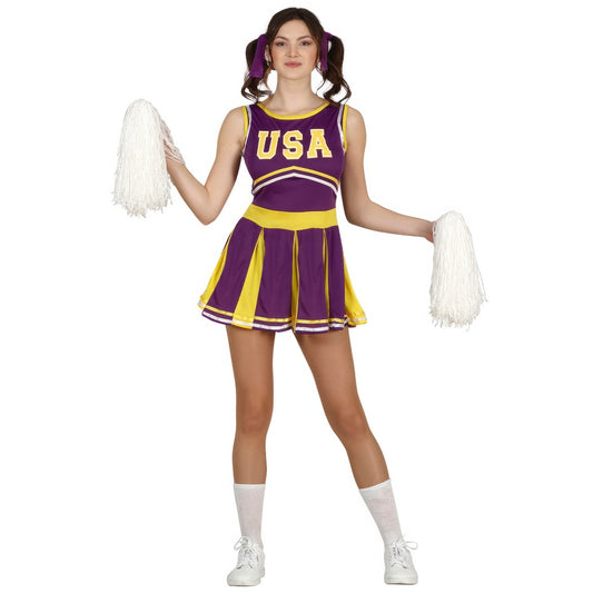 Lilafarbenes Cheerleader-Kostüm für Teenager