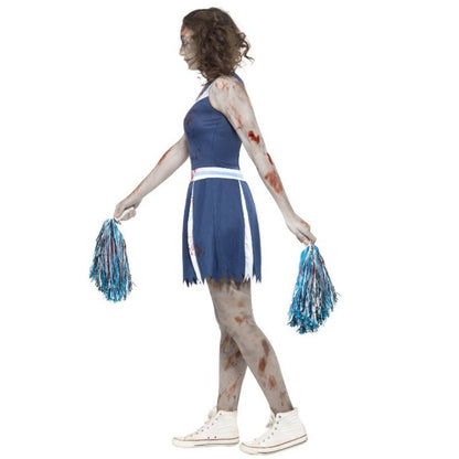 Zombie-Pom-Pom-Cheerleader-Kostüm für Damen