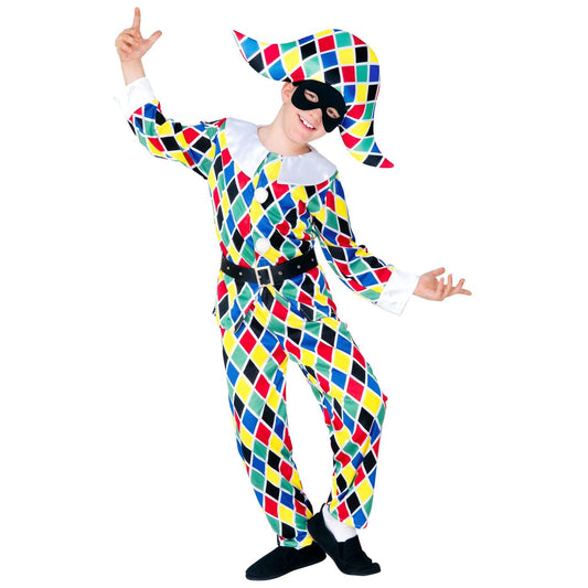 Fröhliches Harlekin-Kostüm für Kinder