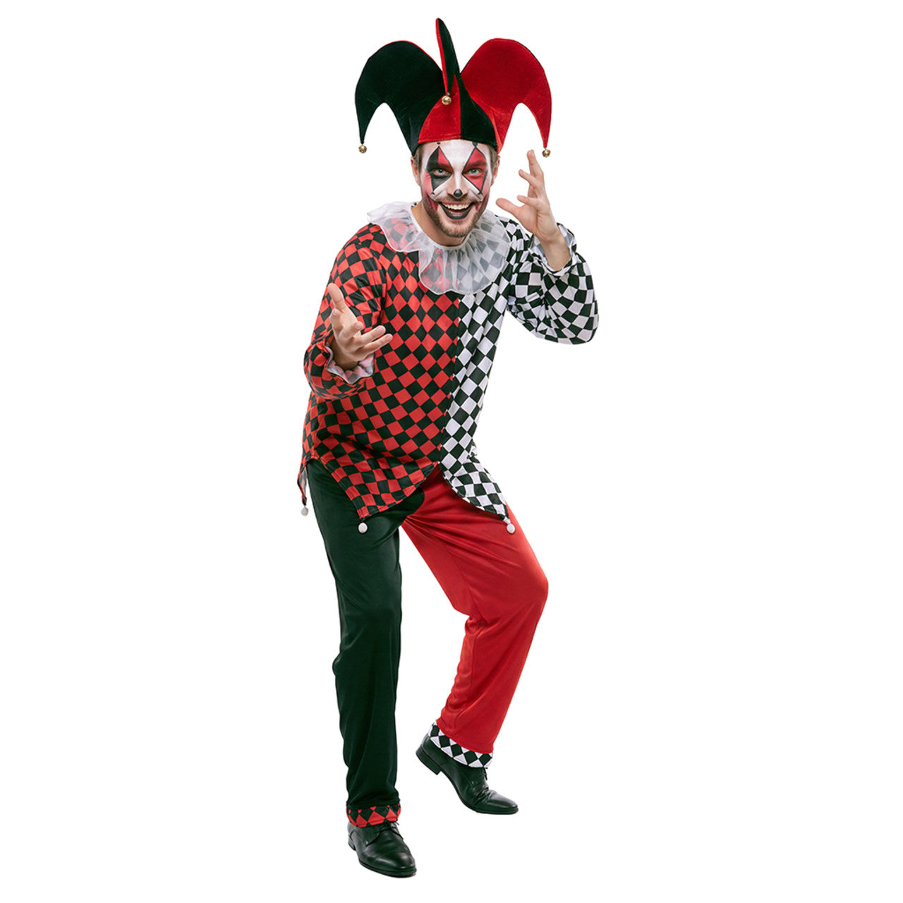 Lustiges Harlekin Kostüm für Herren