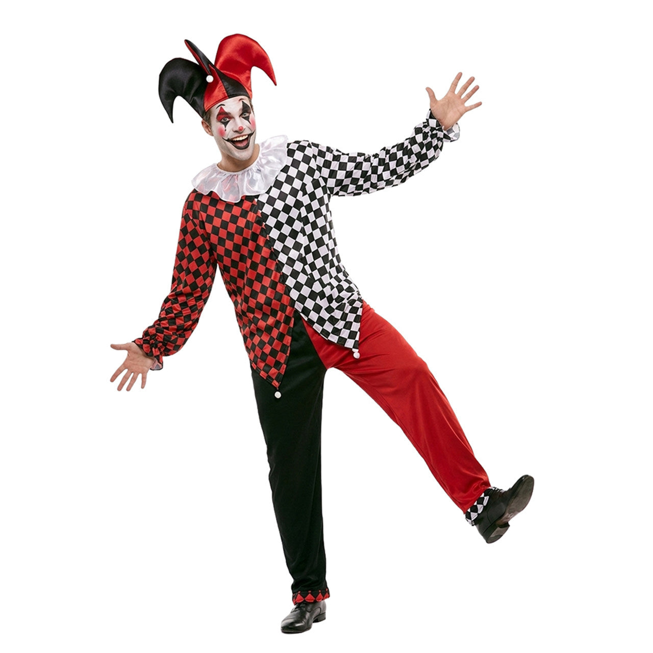 Lustiges Harlekin Kostüm für Herren