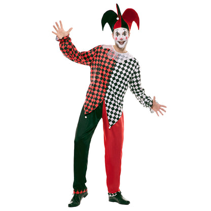 Lustiges Harlekin Kostüm für Herren