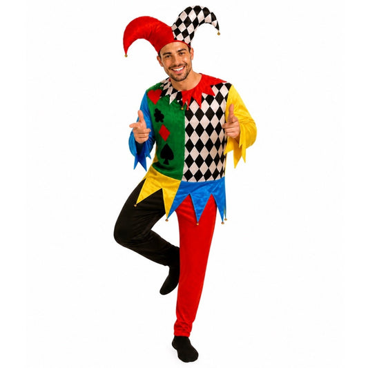 Poker-Harlekin-Kostüm für Erwachsene