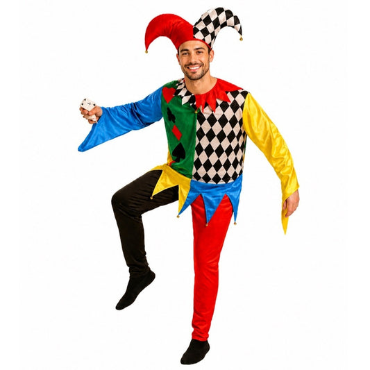 Poker-Harlekin-Kostüm für Erwachsene