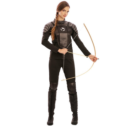 Katniss Bogenschützin Kostüm für Damen