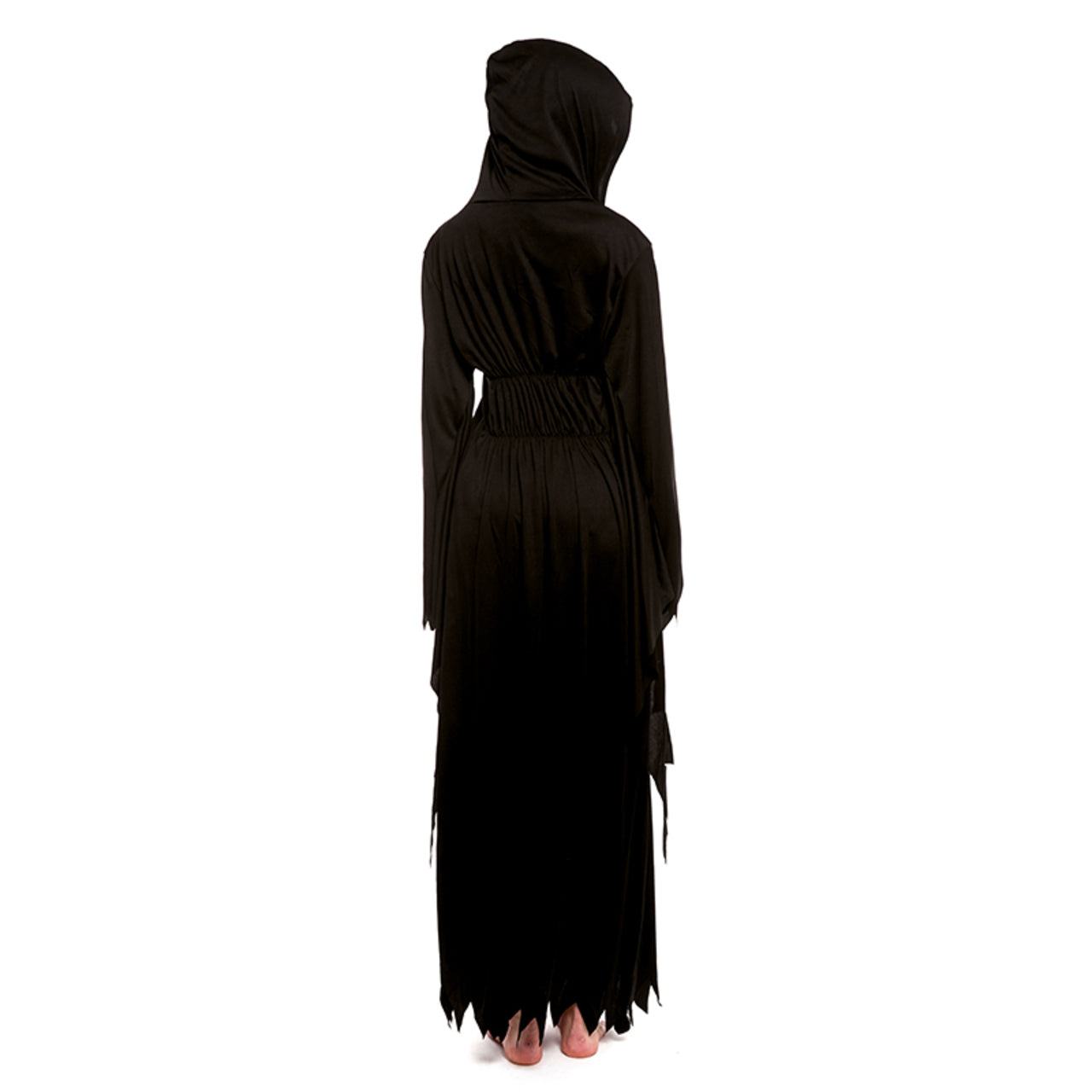 Schwarzes Scream-Mörderin-Kostüm für Damen