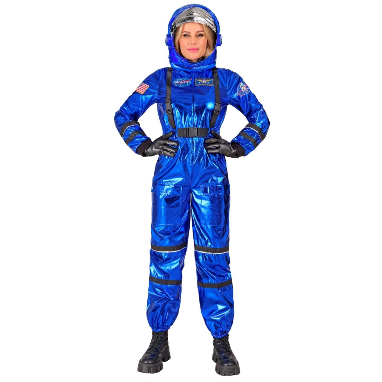 Astronautin Space Blau Kostüm für Damen