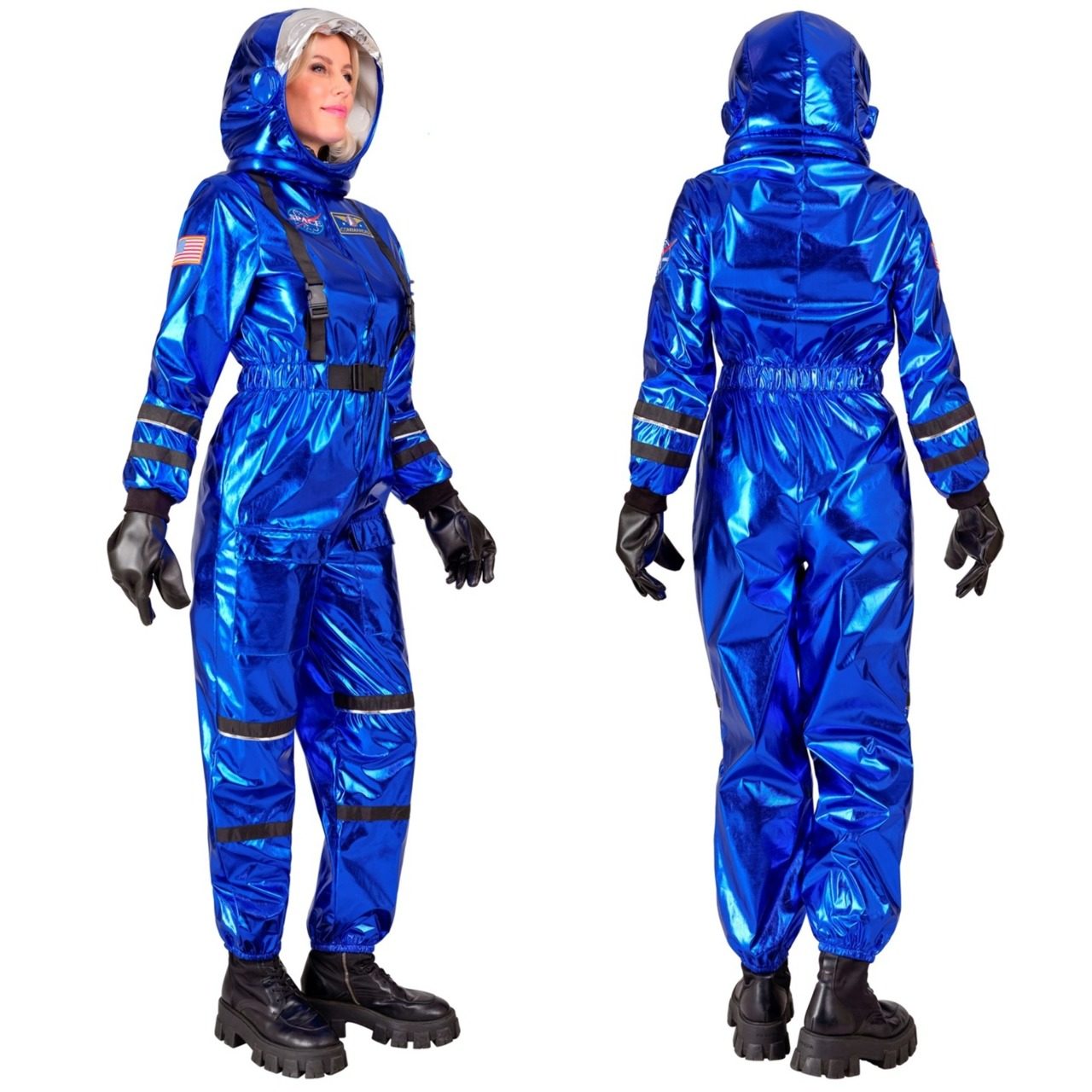 Astronautin Space Blau Kostüm für Damen