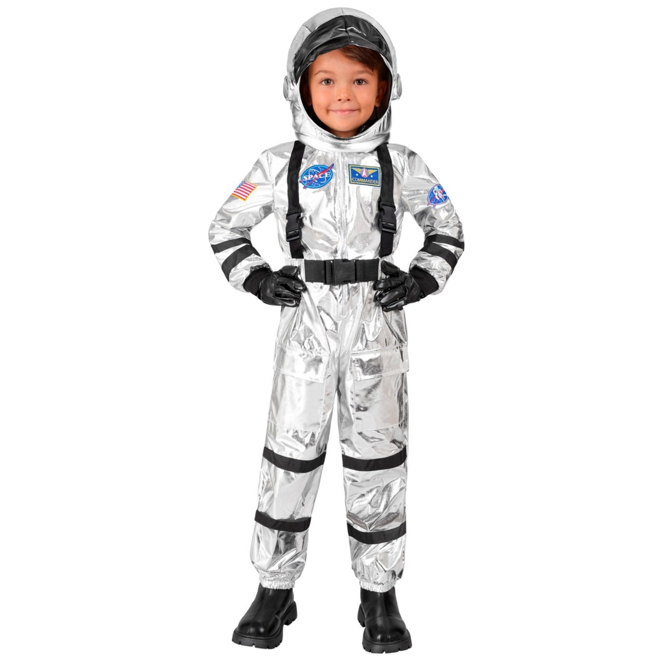 Astronaut Space Silber Kostüm für Kinder