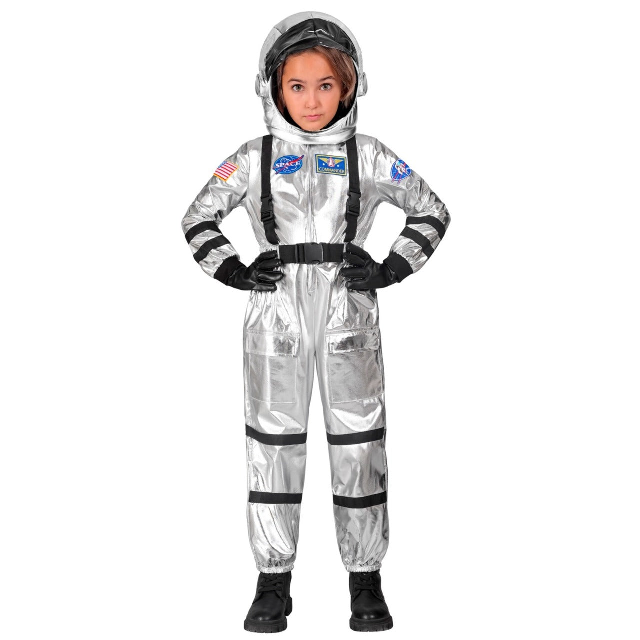 Astronaut Space Silber Kostüm für Kinder