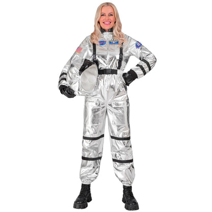 Astronautin Space Silber Kostüm für Damen