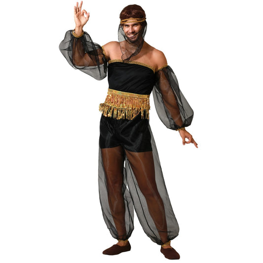 Arabische Tänzerin, schwarzes Kostüm für Herren