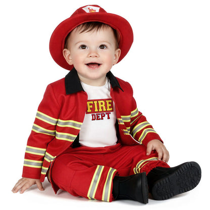 Feuerwehrmann Fire Kostüm für Babys