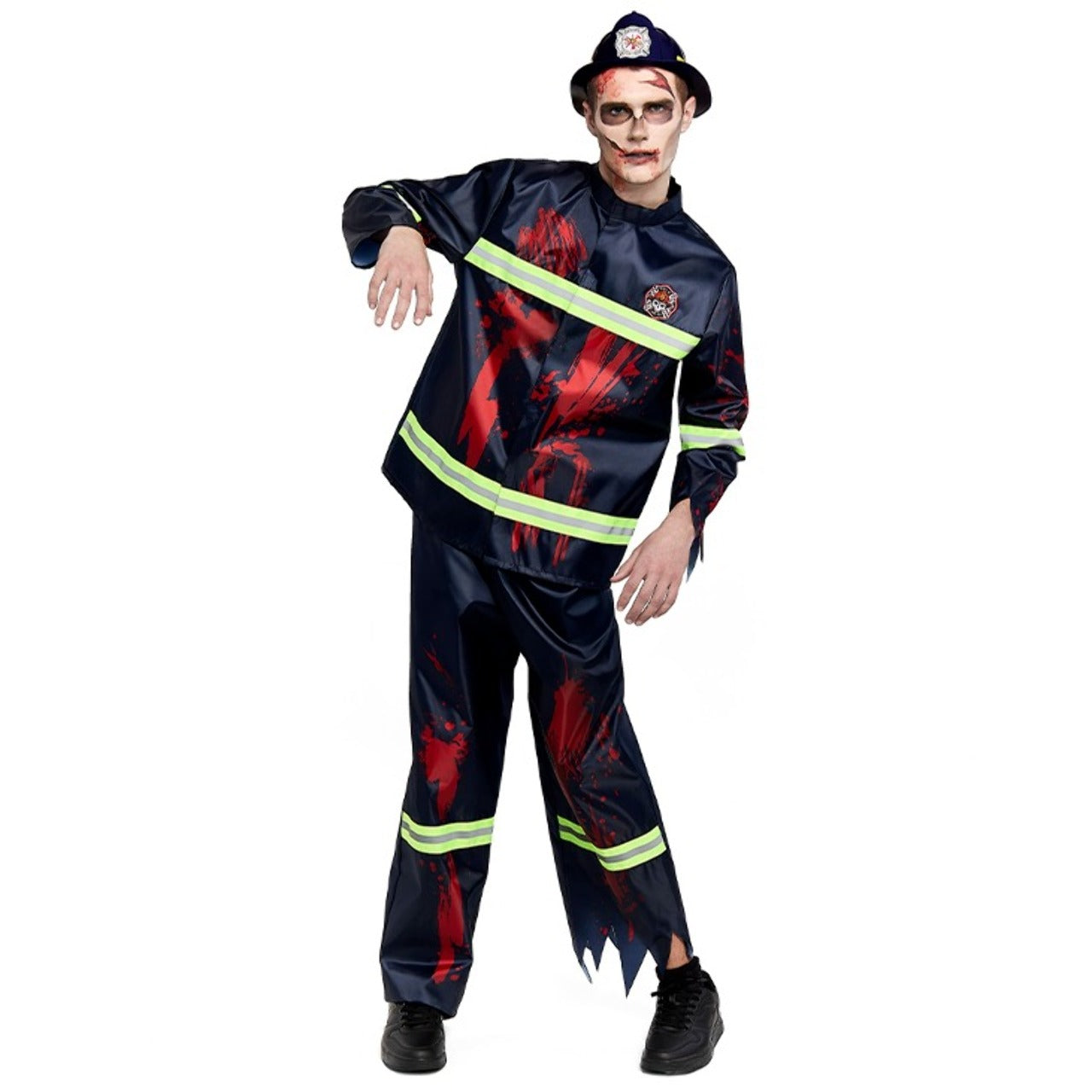 Zombie-Feuerwehrmann-Kostüm für Herren