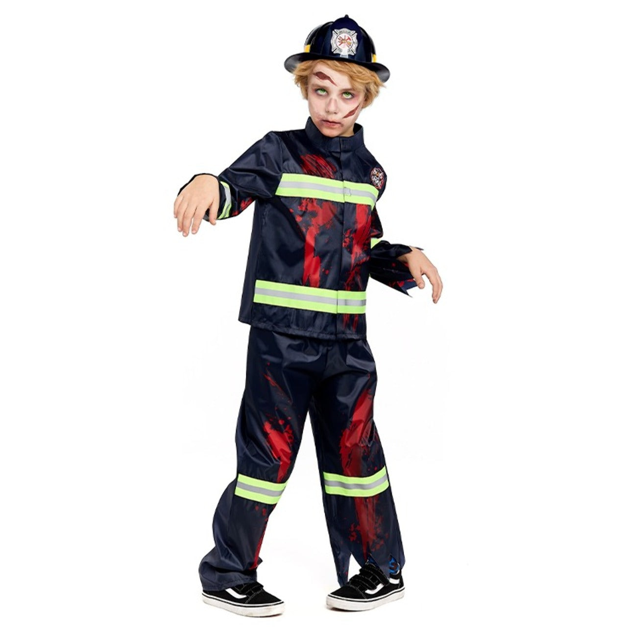 Zombie-Feuerwehrmann-Kostüm für Kinder