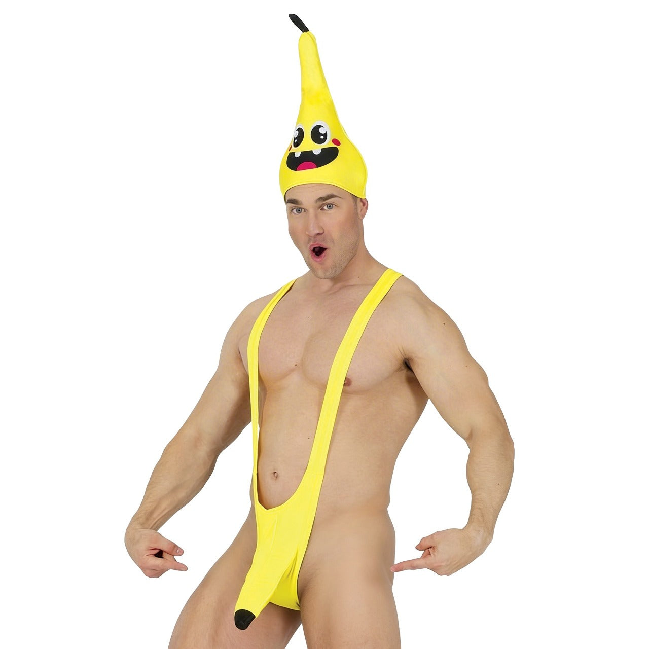Borat-Mankini-Bananen-Kostüm für Erwachsene