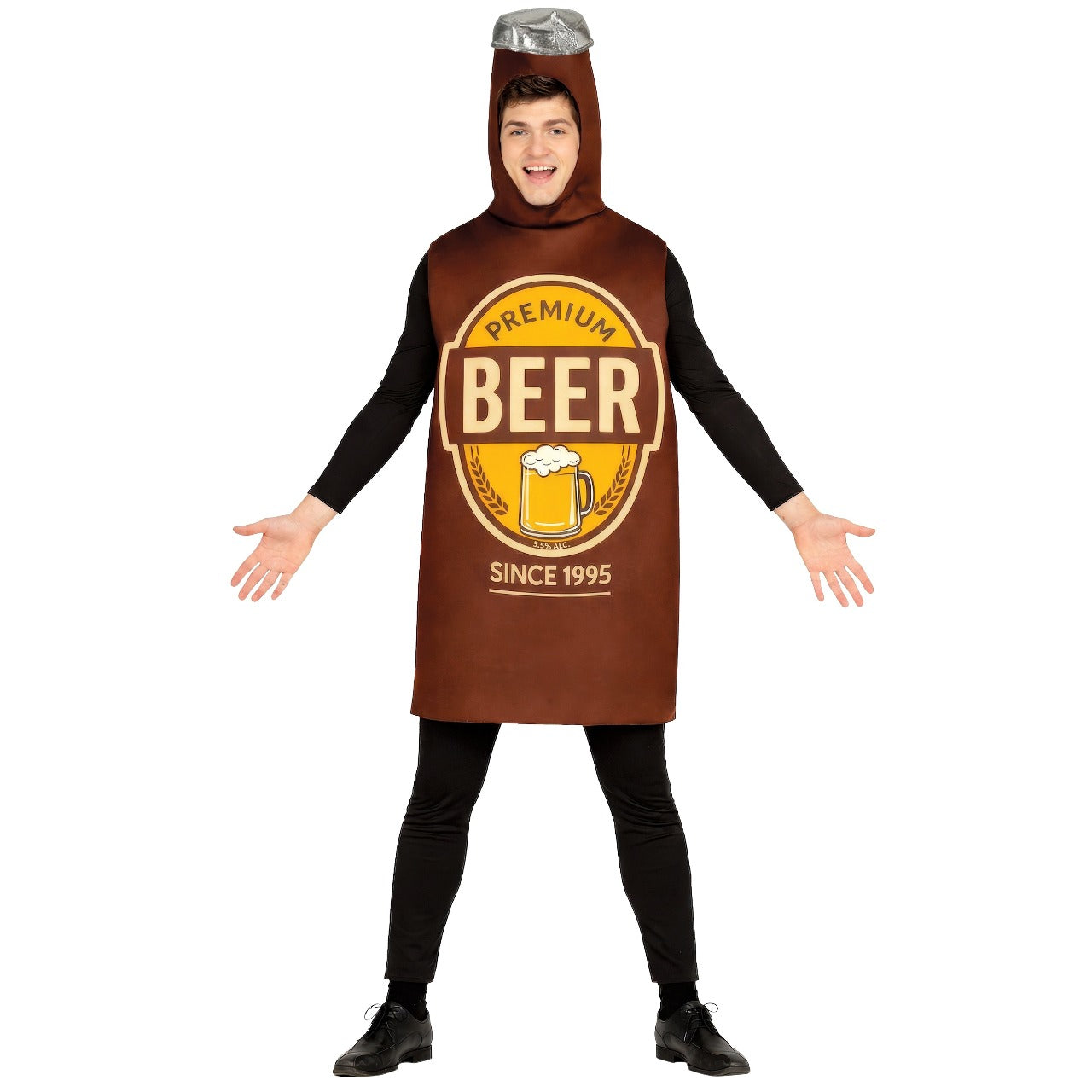 Premium-Bierflaschen-Kostüm für Erwachsene