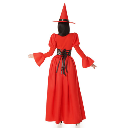 Rotes Hexe-Korsett-Kostüm für Damen