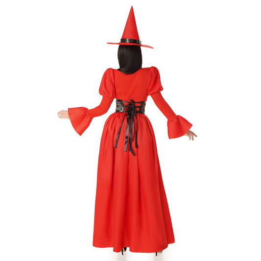 Rotes Hexe-Korsett-Kostüm für Damen